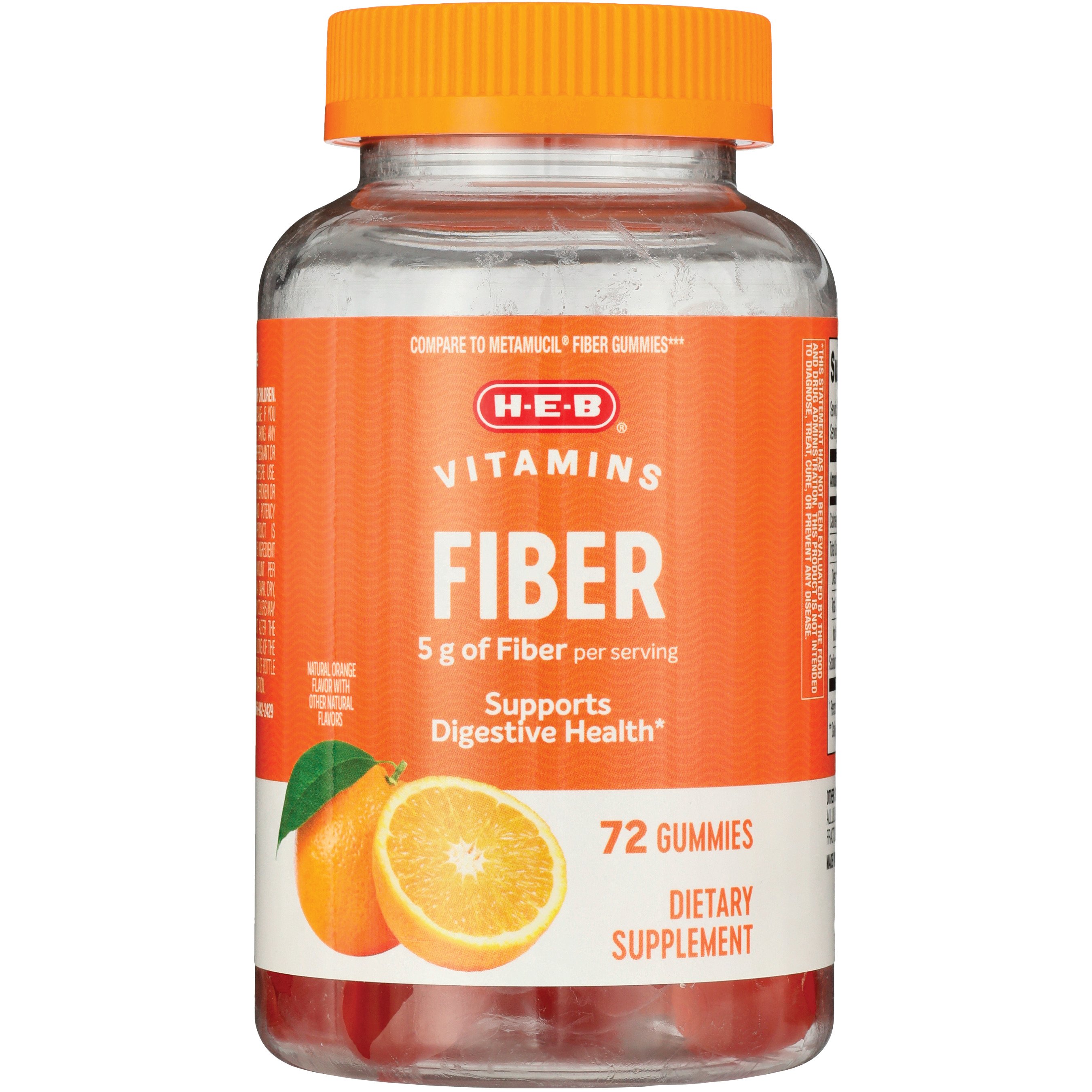 H-E-B Vitamins Fiber Gummies, 72 ct