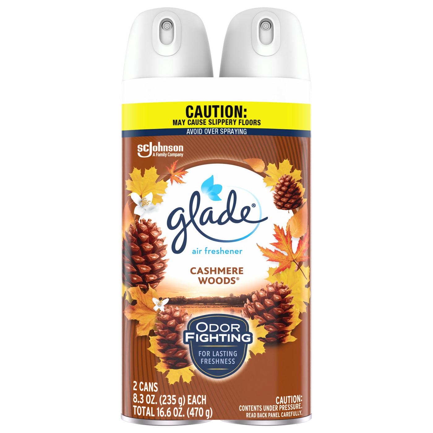 Glade Air Freshener Room Spray, Value Pack - Cashmere Woods; image 3 of 12