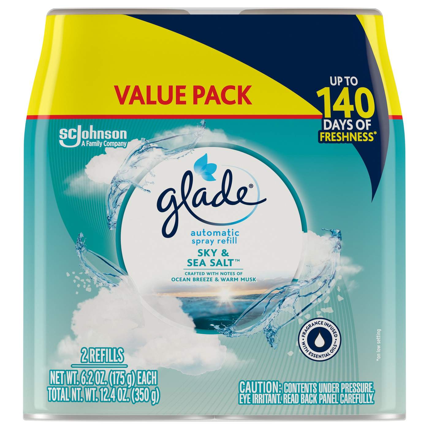 Glade Automatic Spray Refill, Value Pack Sky & Sea Salt Shop