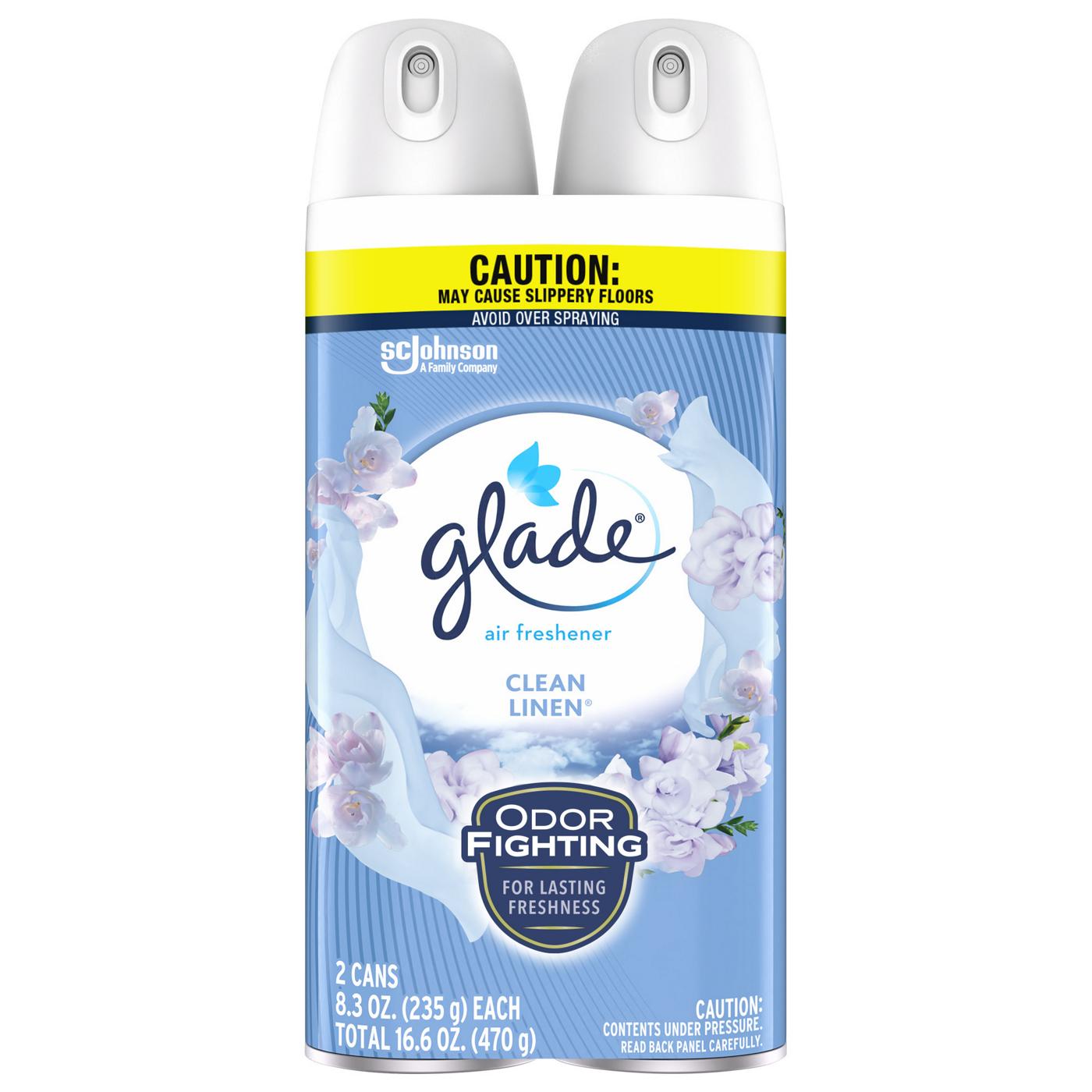 Glade Air Freshener Room Spray, Value Pack - Clean Linen; image 2 of 3