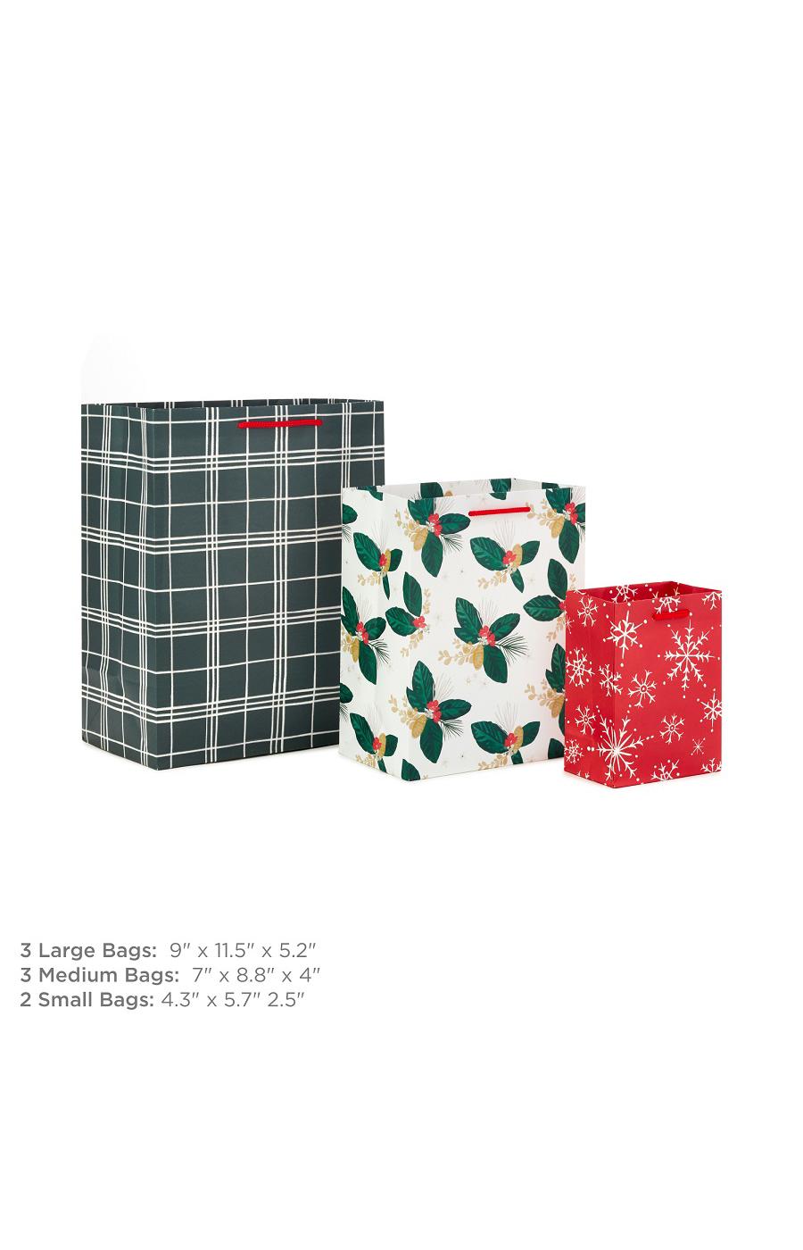 Hallmark Assorted Christmas Gift Bag Bundle - Traditional Fun; image 2 of 4