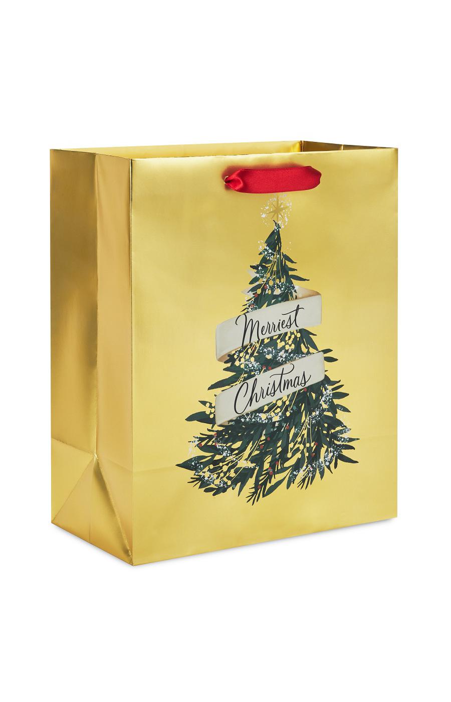 Hallmark Medium Christmas Gift Bag - Merriest Christmas; image 1 of 4