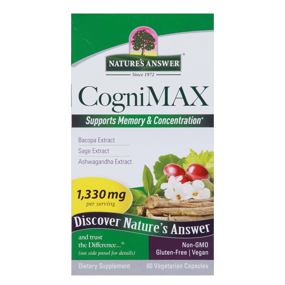 Nature's Answer CogniMAX Vegetarian Capsules, 60 ct