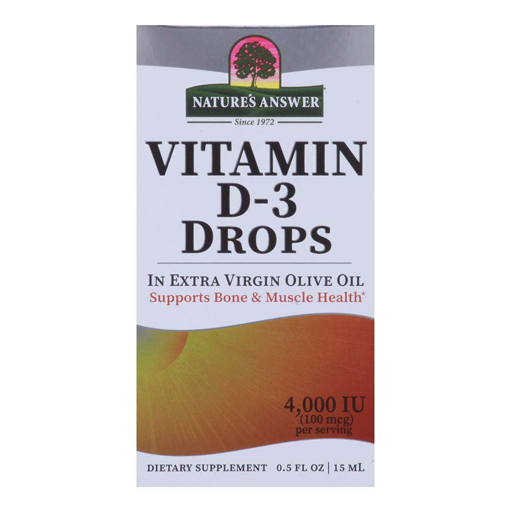 Nature's Answer Vitamin D-3 Drops, 0.50 oz