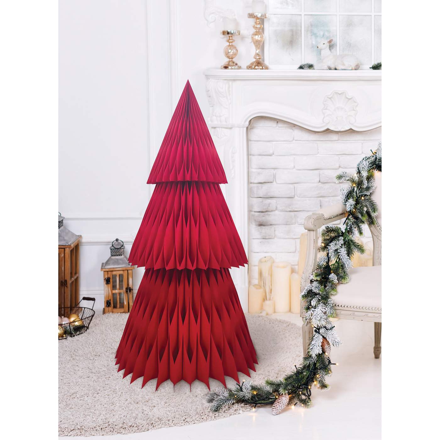 Destination Holiday Christmas Honeycomb Hanging Decor - Shop Party Decor at  H-E-B