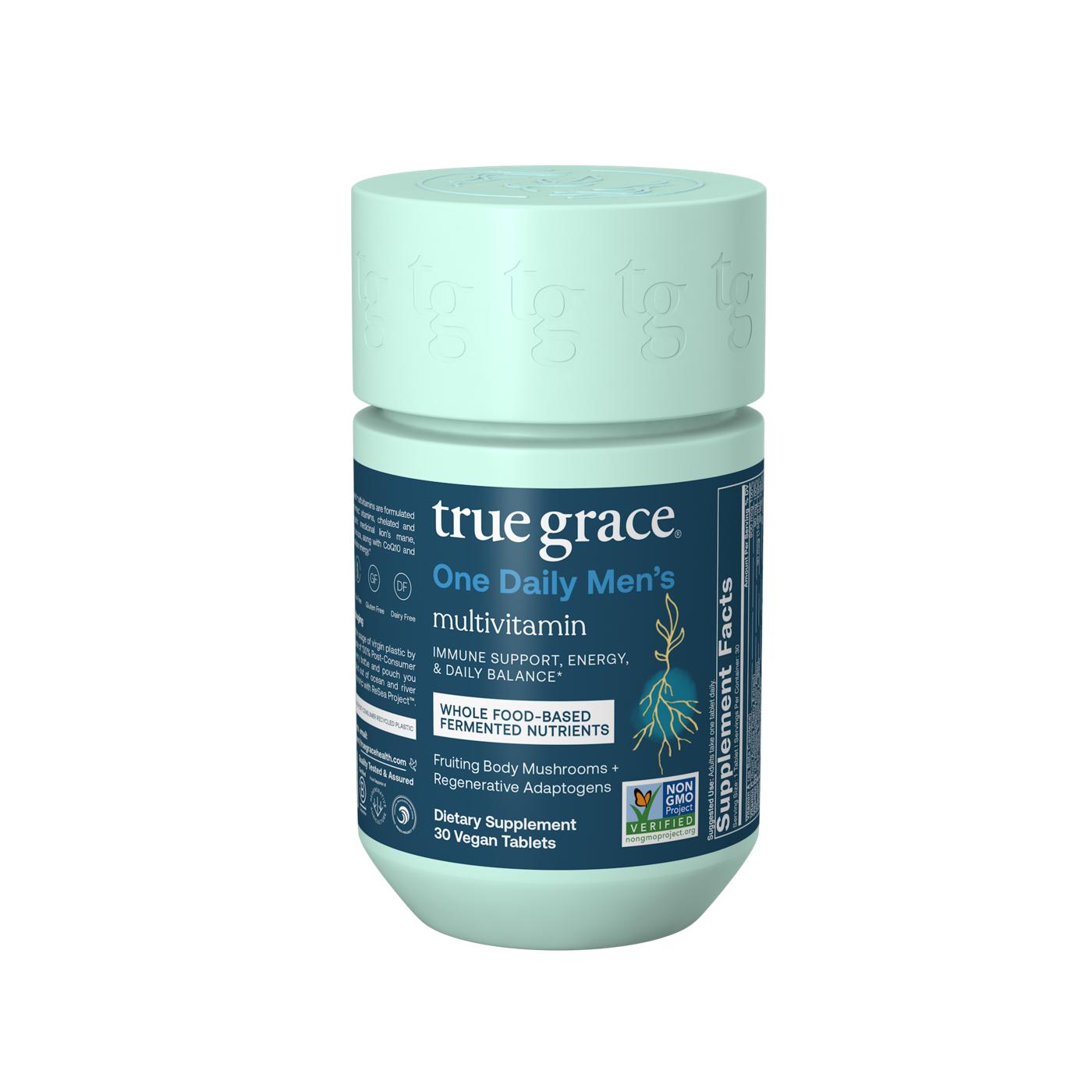 True Grace One Daily Men's Multivitamin Vegan Tablets; image 1 of 7