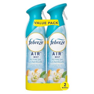 Febreze Air Mist Freshener Odor Fighting Room Spray Value Pack - Refresh & Energize Scent