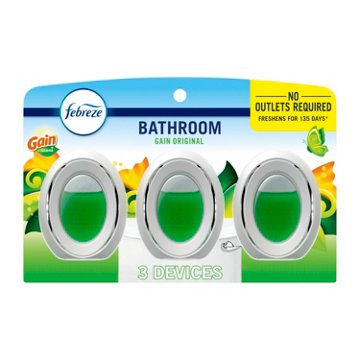 Febreze Bathroom Air Freshener - Gain Original, 3 ct