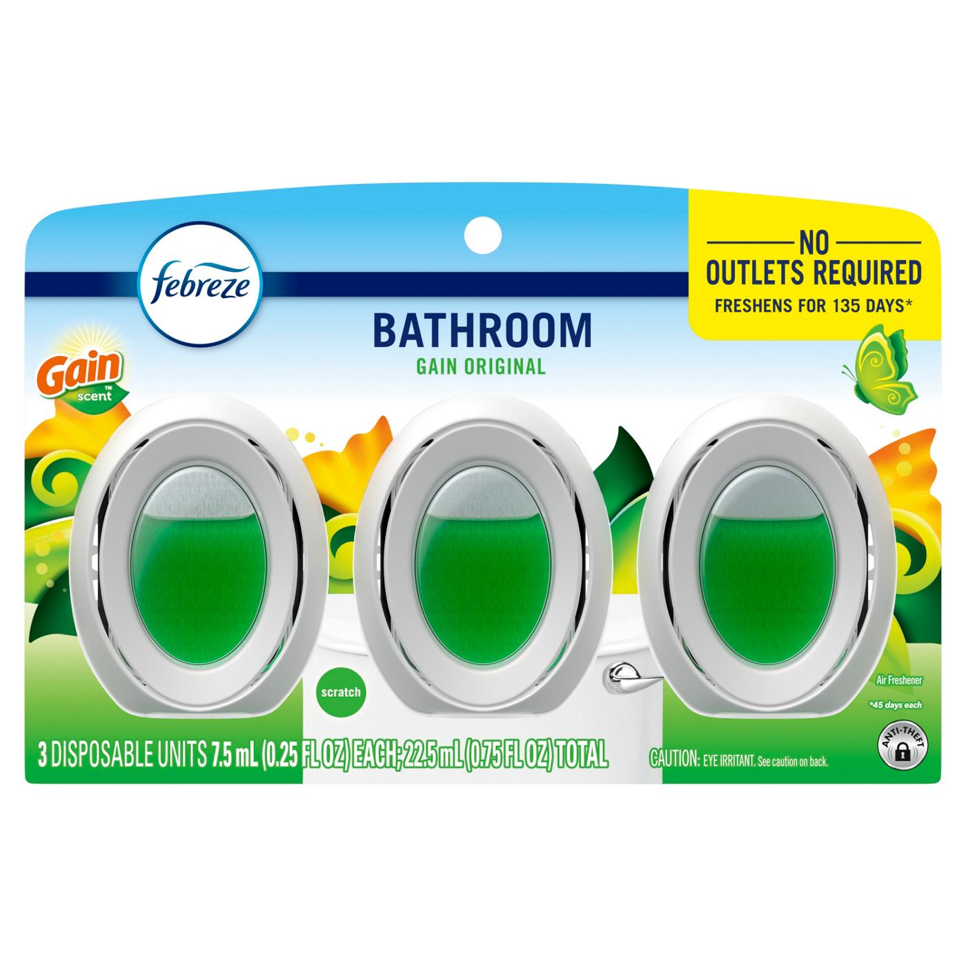 Febreze Bathroom Air Freshener - Gain Original; image 8 of 10