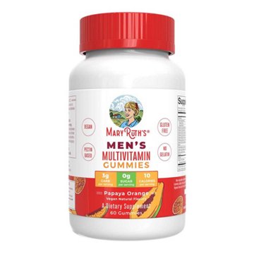 Mary Ruth's Men's Multivitamin Gummies - Papaya Orange, 60 ct