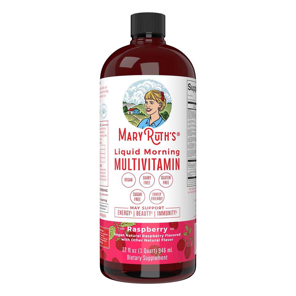 Mary Ruth's Liquid Morning Multivitamin - Raspberry, 32 oz