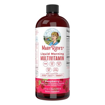 Mary Ruth's Liquid Morning Multivitamin - Raspberry, 32 oz
