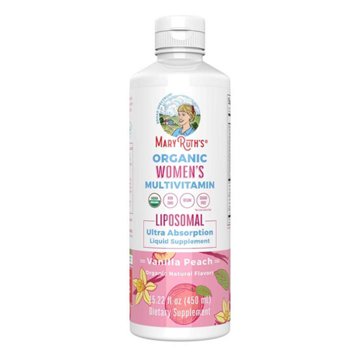 Mary Ruth's Organic Women's Multivitamin Liposomal Liquid Supplement - Vanilla Peach, 15.22 oz