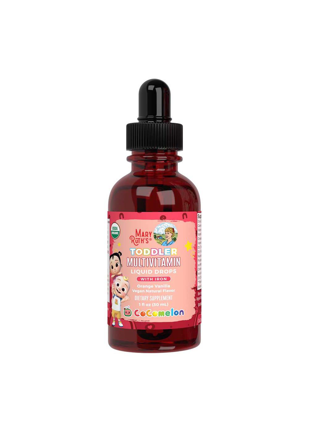 Mary Ruth's Toddler Multivitamin Liquid Drops with Iron Orange Vanilla Shop Multivitamins at