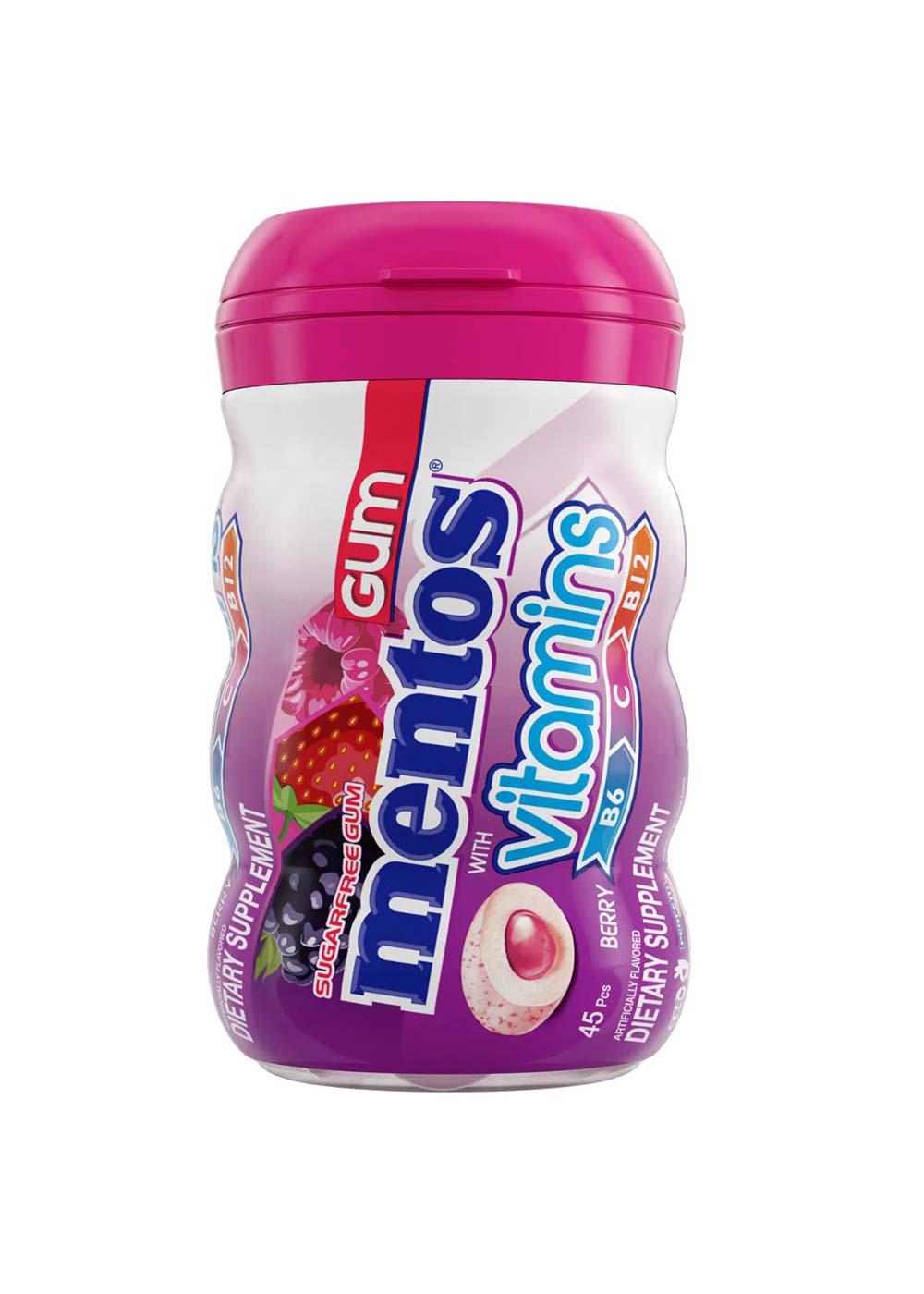 Mentos Vitamins Berry Sugarfree Gum; image 1 of 2