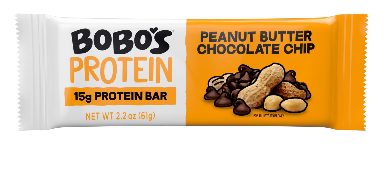 Bobo's 15g Protein Bar - Peanut Butter Chocolate Chip