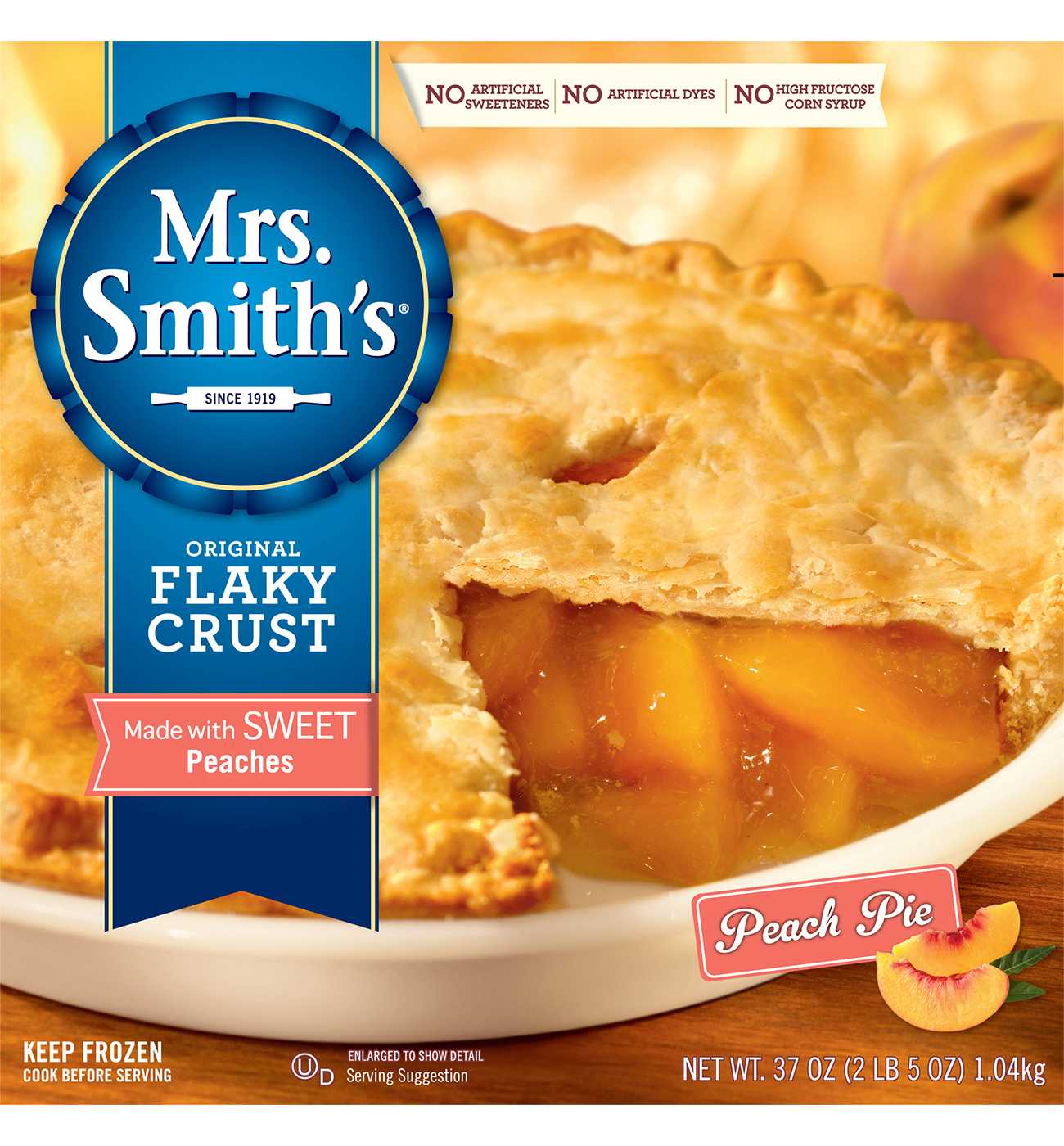 Mrs. Smith's Original Flaky Crust Peach Pie; image 1 of 7