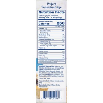 The Village PieMaker Mini Blueberry Pies, 2 ct