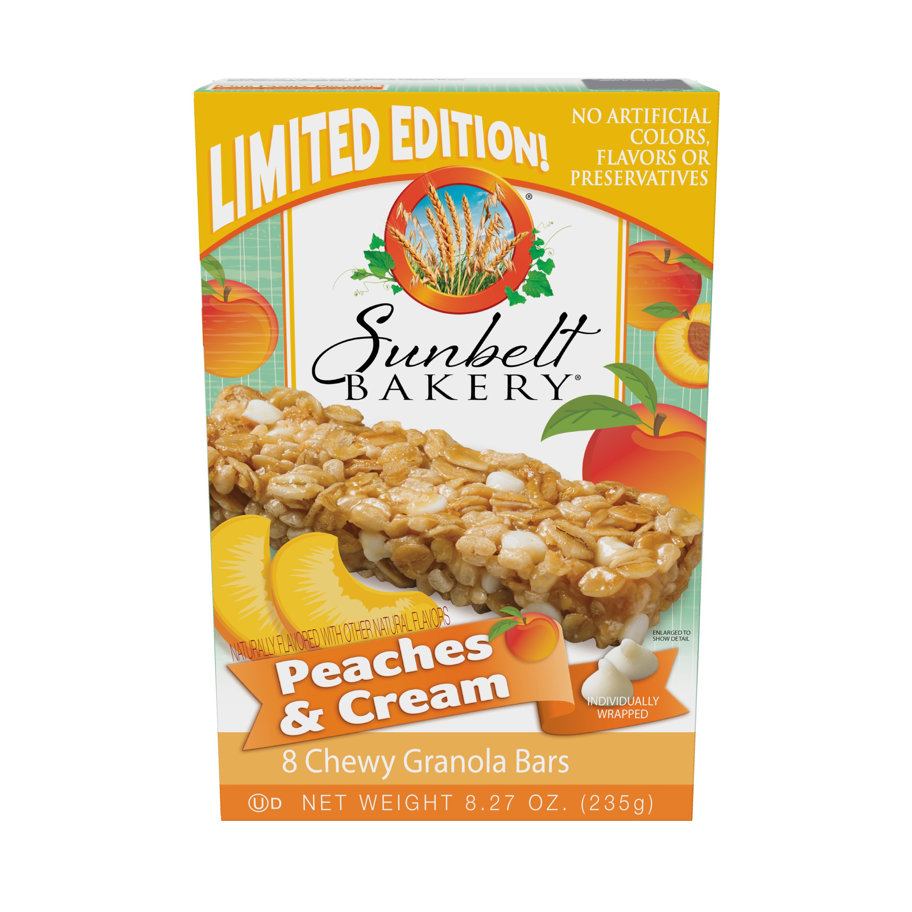 Sunbelt Bakery Peaches & Cream Granola Bars Shop Snack Cakes at HEB