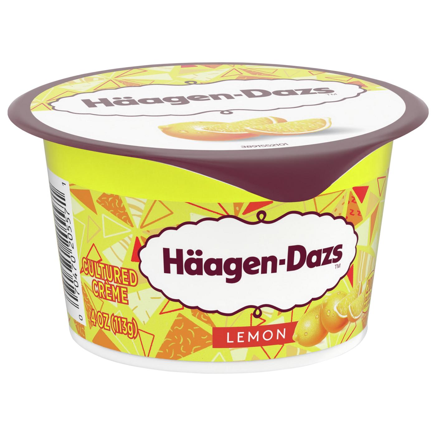 Haagen-Dazs Cultured Crème Yogurt Style Snack – Lemon; image 2 of 4
