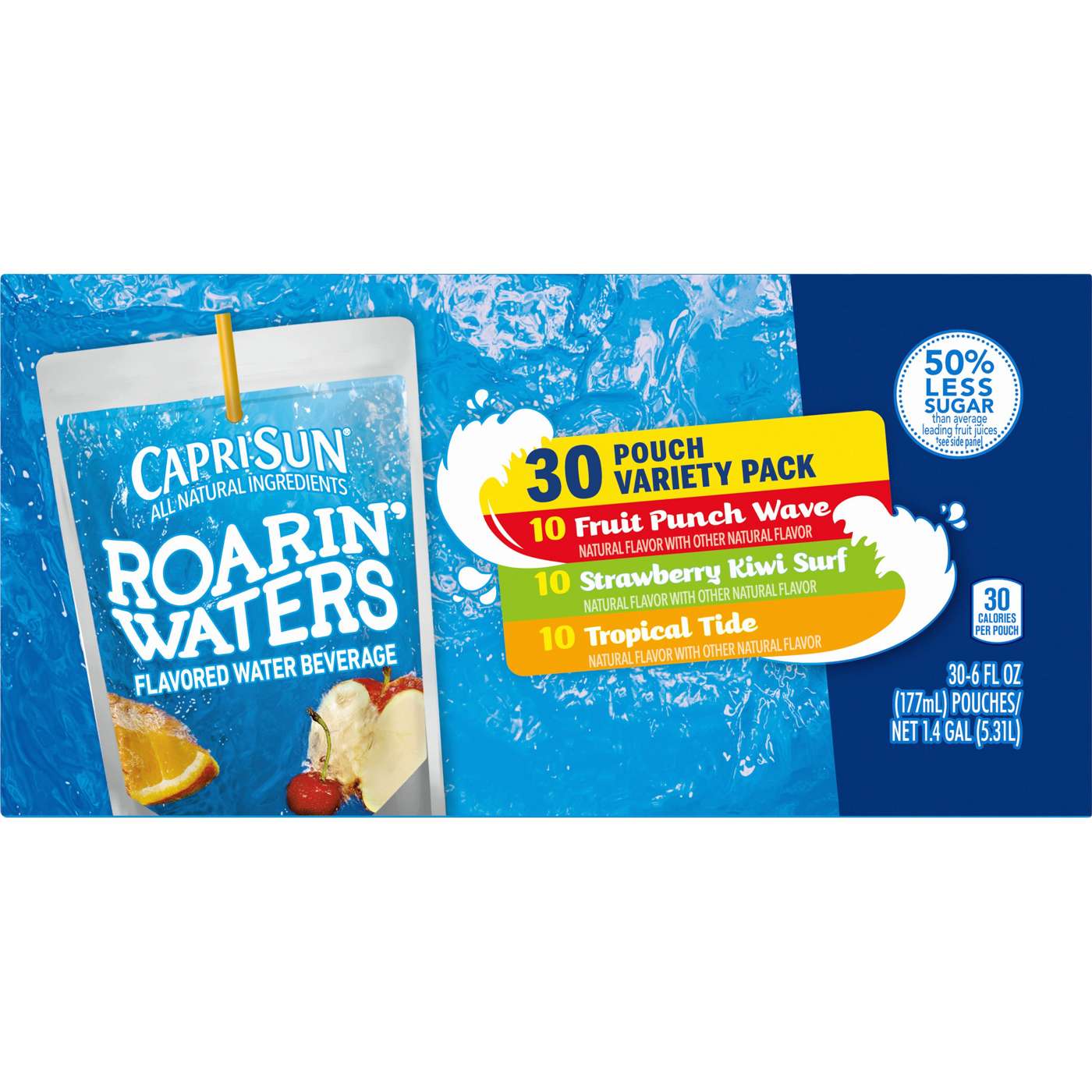 Capri Sun Roarin' Waters Variety Pack Flavored Water Kids Drink, capri sun  