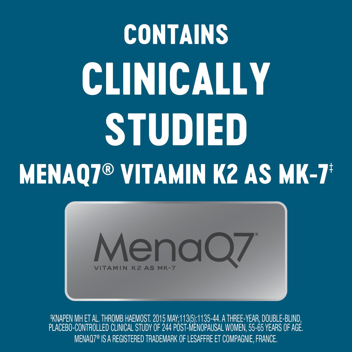 H-E-B Vitamins Advanced K2 180mcg  + D3 20mcg Softgels; image 4 of 5