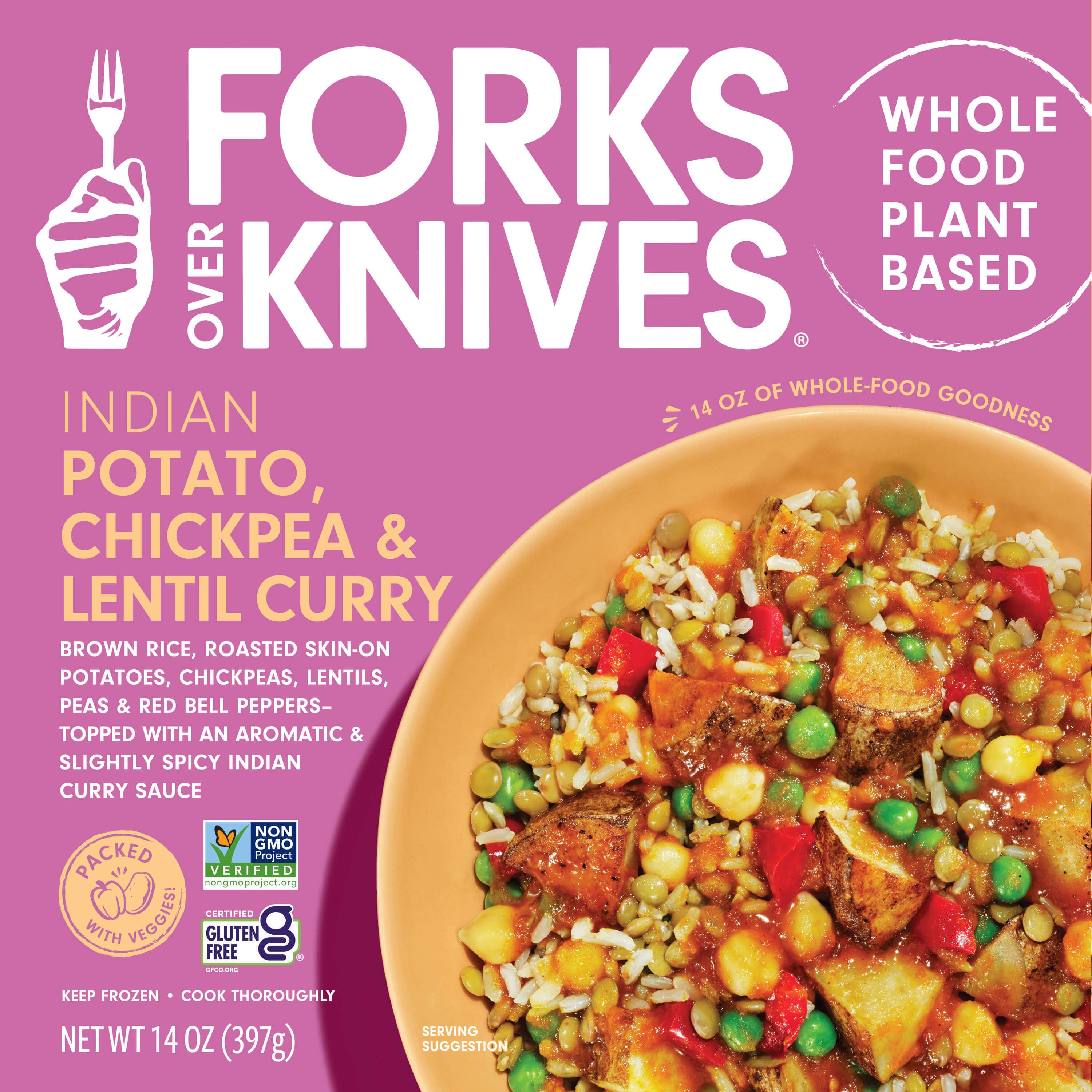 Forks Over Knives PlantBased Indian Potato, Chickpea & Lentil Curry