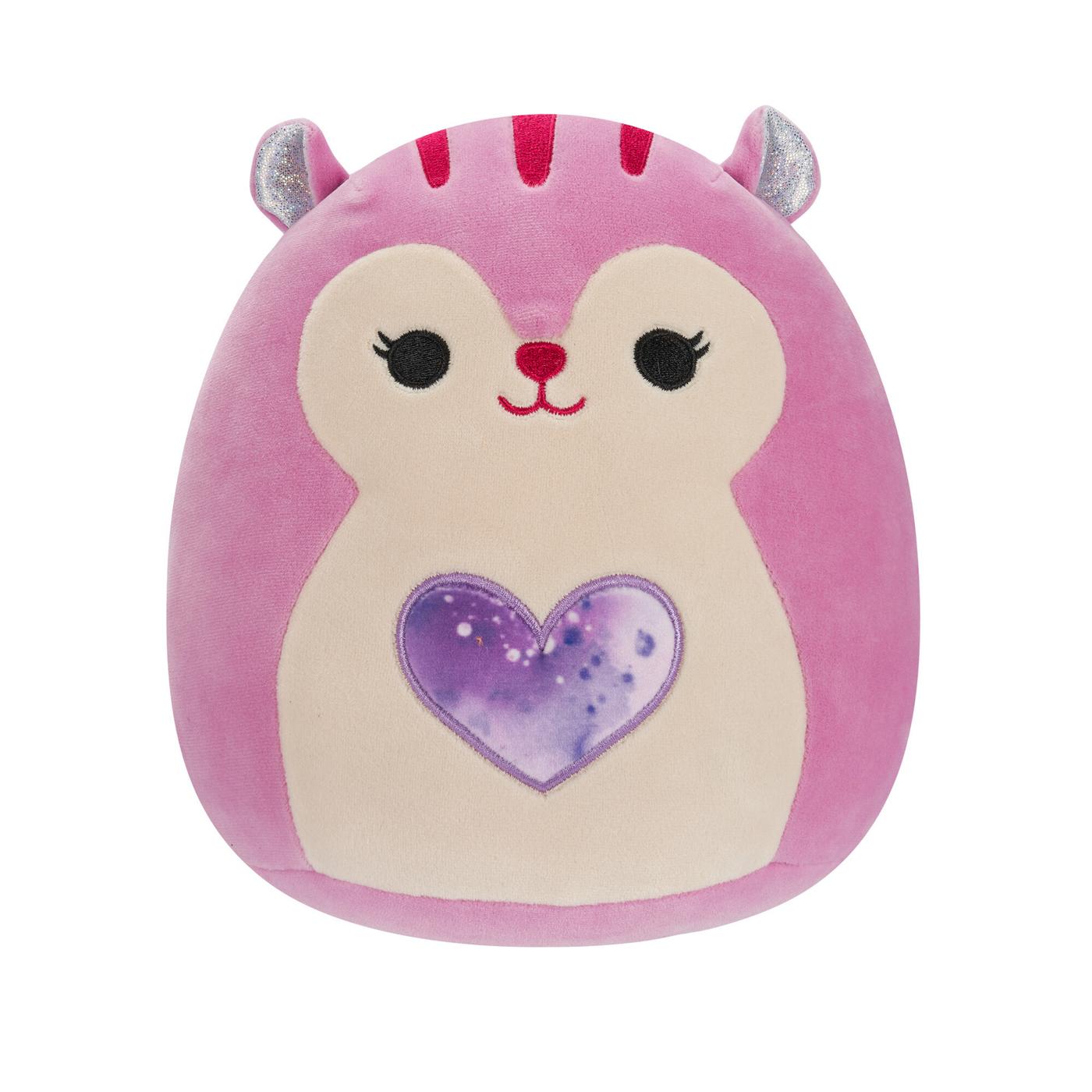 Squishmallows Allina the Plum Squirrel Valentine's Plush; image 1 of 3