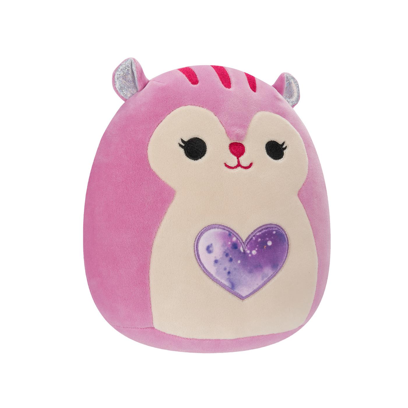 Squishmallows Allina the Plum Squirrel Valentine's Plush; image 3 of 3