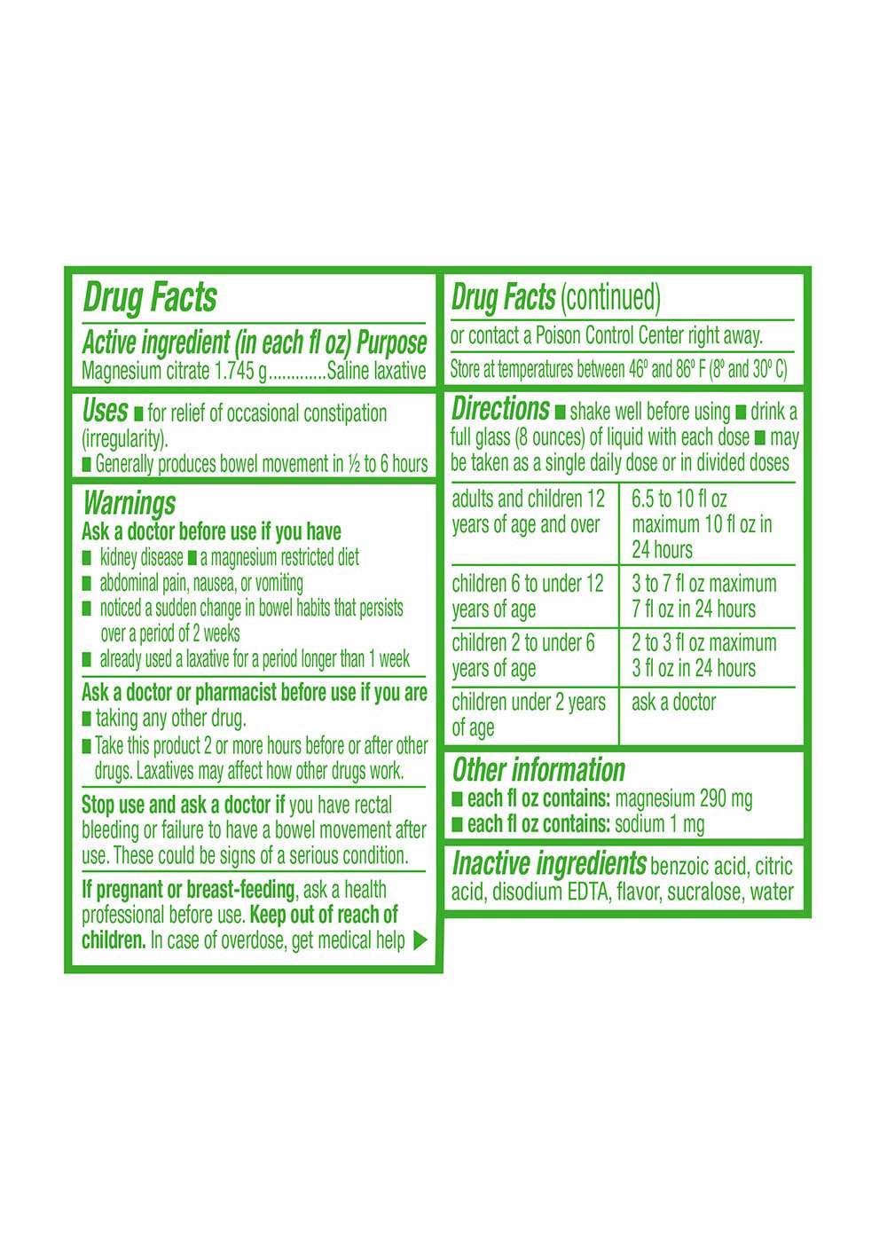 Swan Magnesium Citrate Saline Laxative - Lemon; image 2 of 3