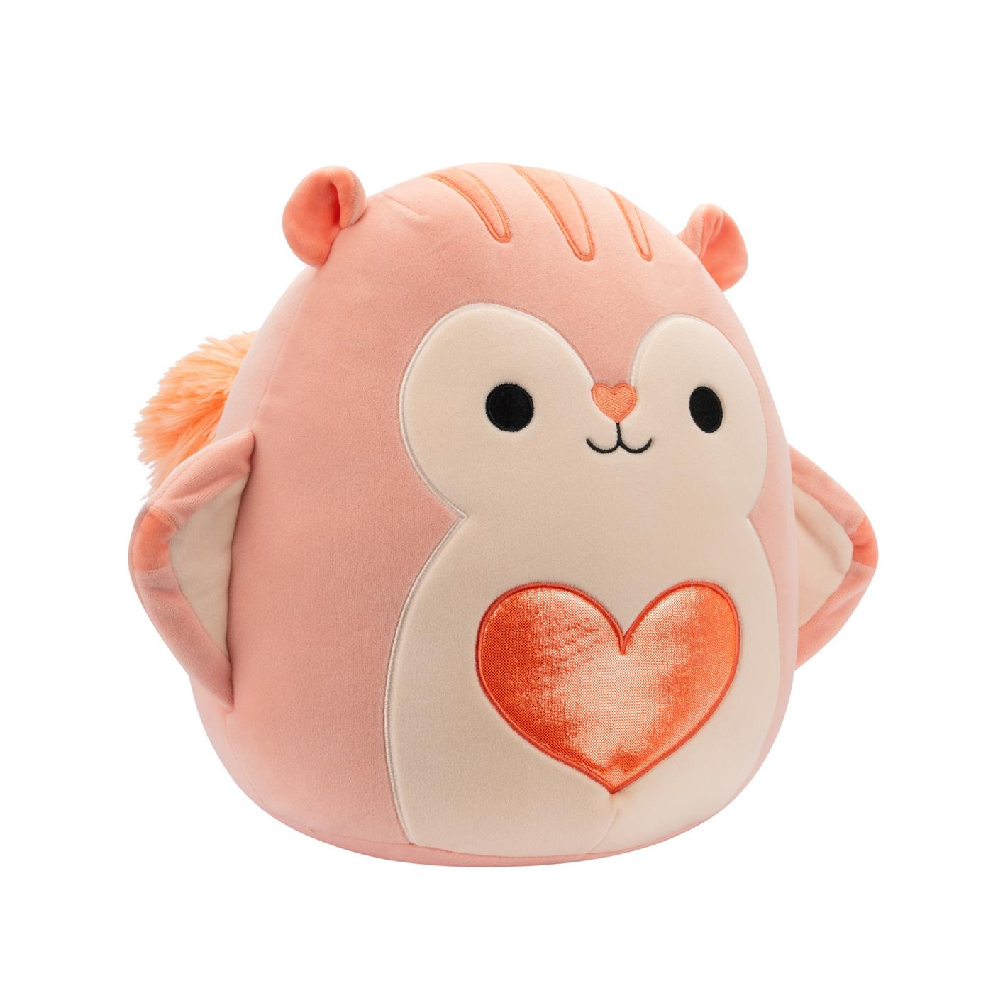 Squishmallows Gabourey the Coral Flying Squirrel Valentine's Plush
