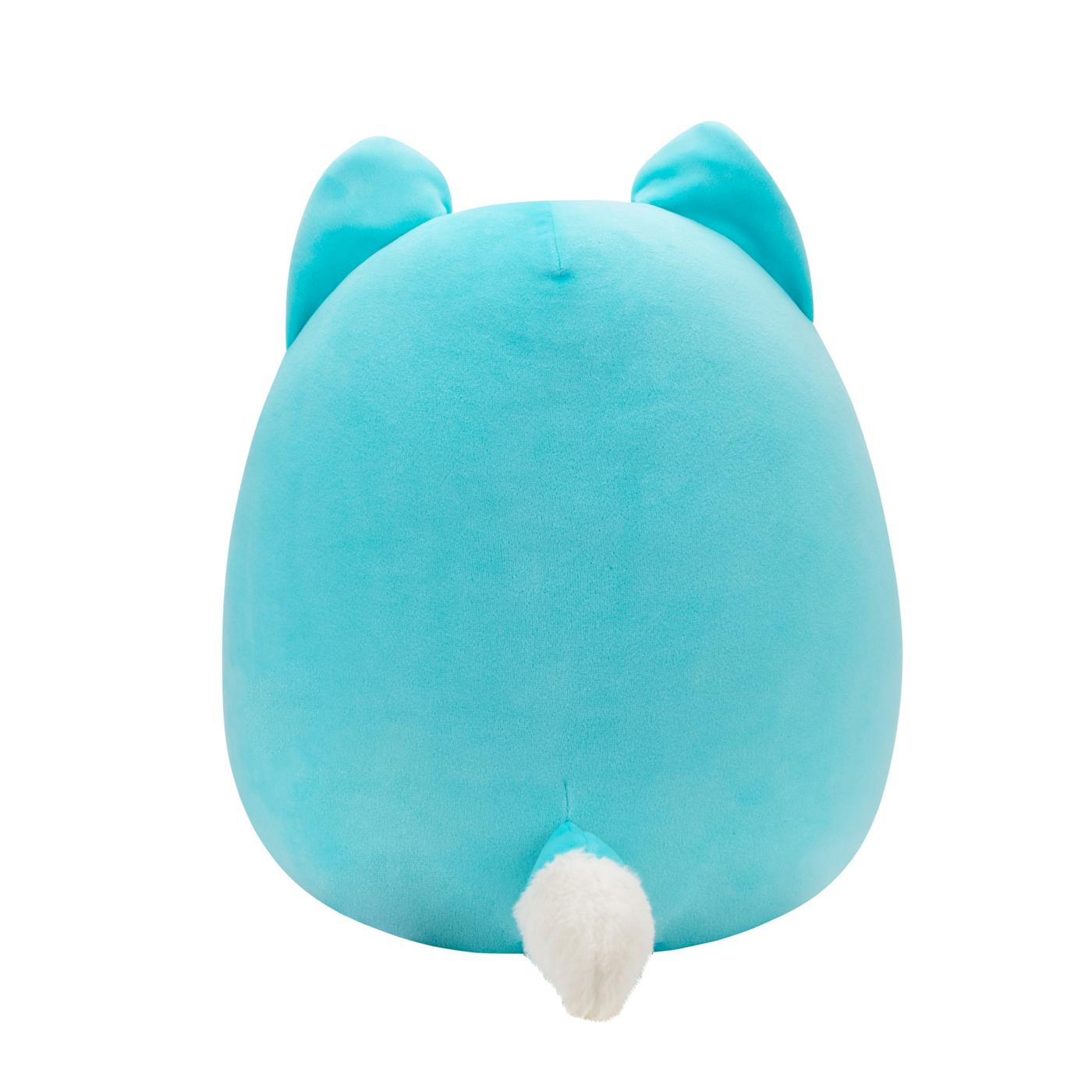 Squishmallows Pania the Teal Fox Valentine's Plush; image 2 of 3