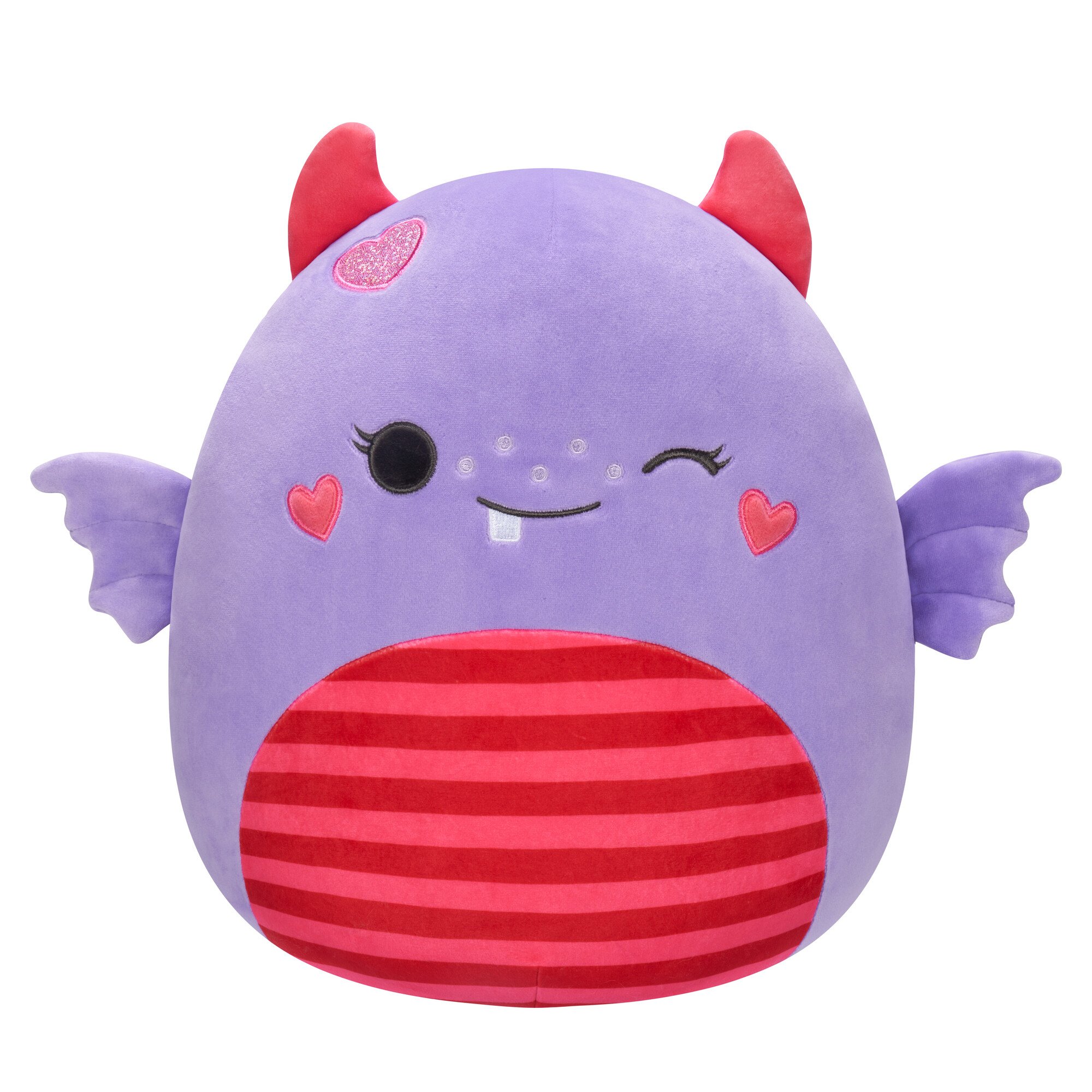 Squishmallows Atwater the Winking Lavender Monster Valentine's Plush