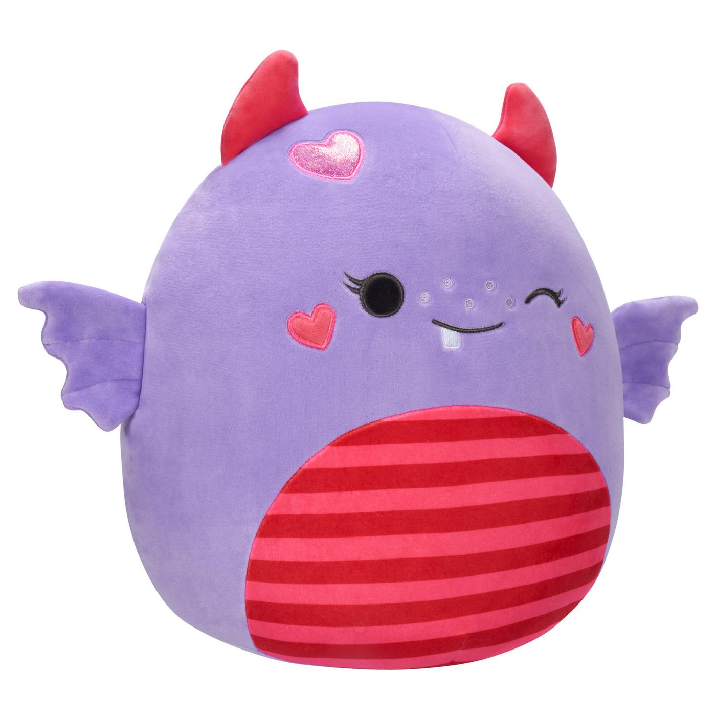 Squishmallows Atwater the Winking Lavender Monster Valentine's Plush; image 2 of 3