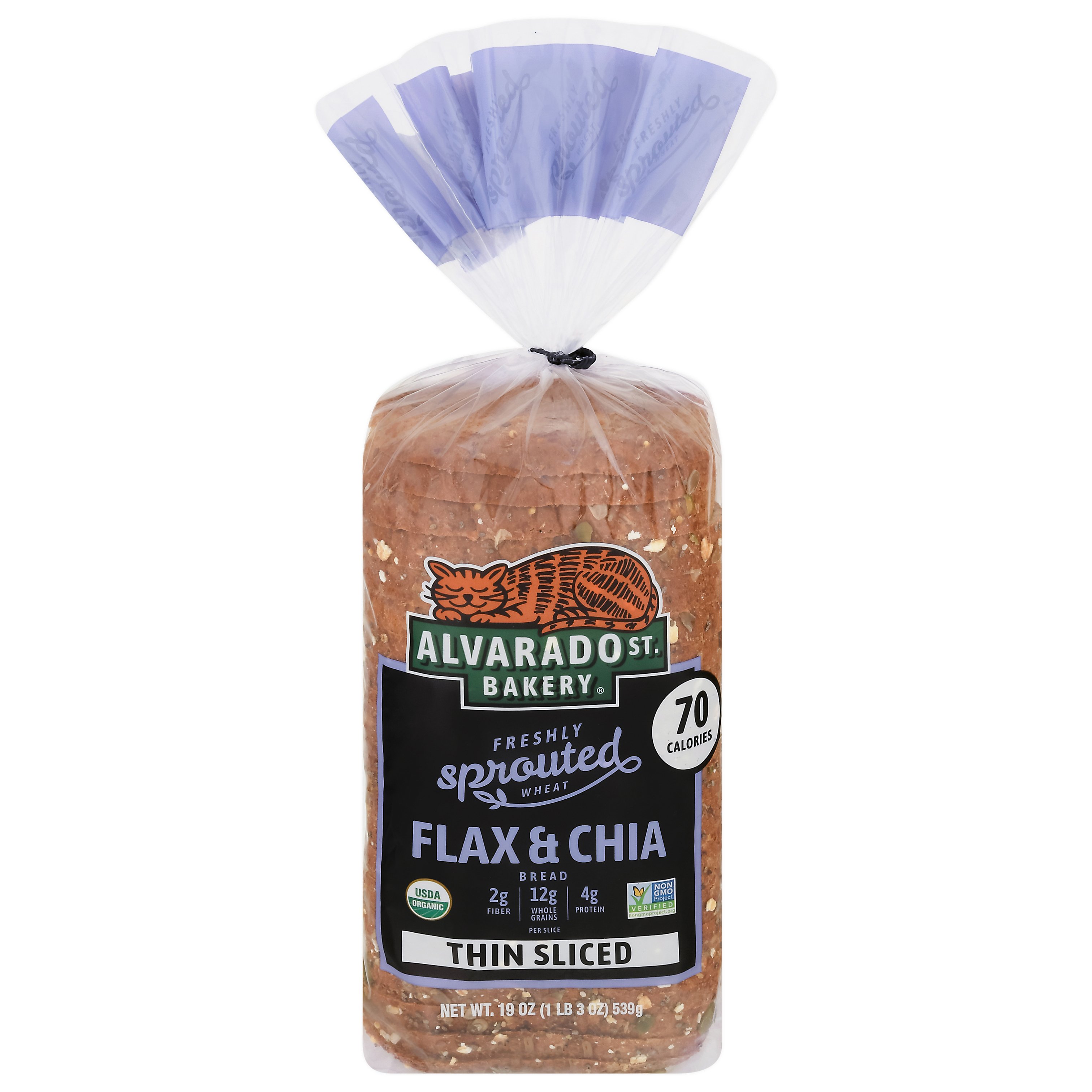 Alvarado St. Bakery Bread Thin Sliced Flax & Chia Seed Shop Sliced