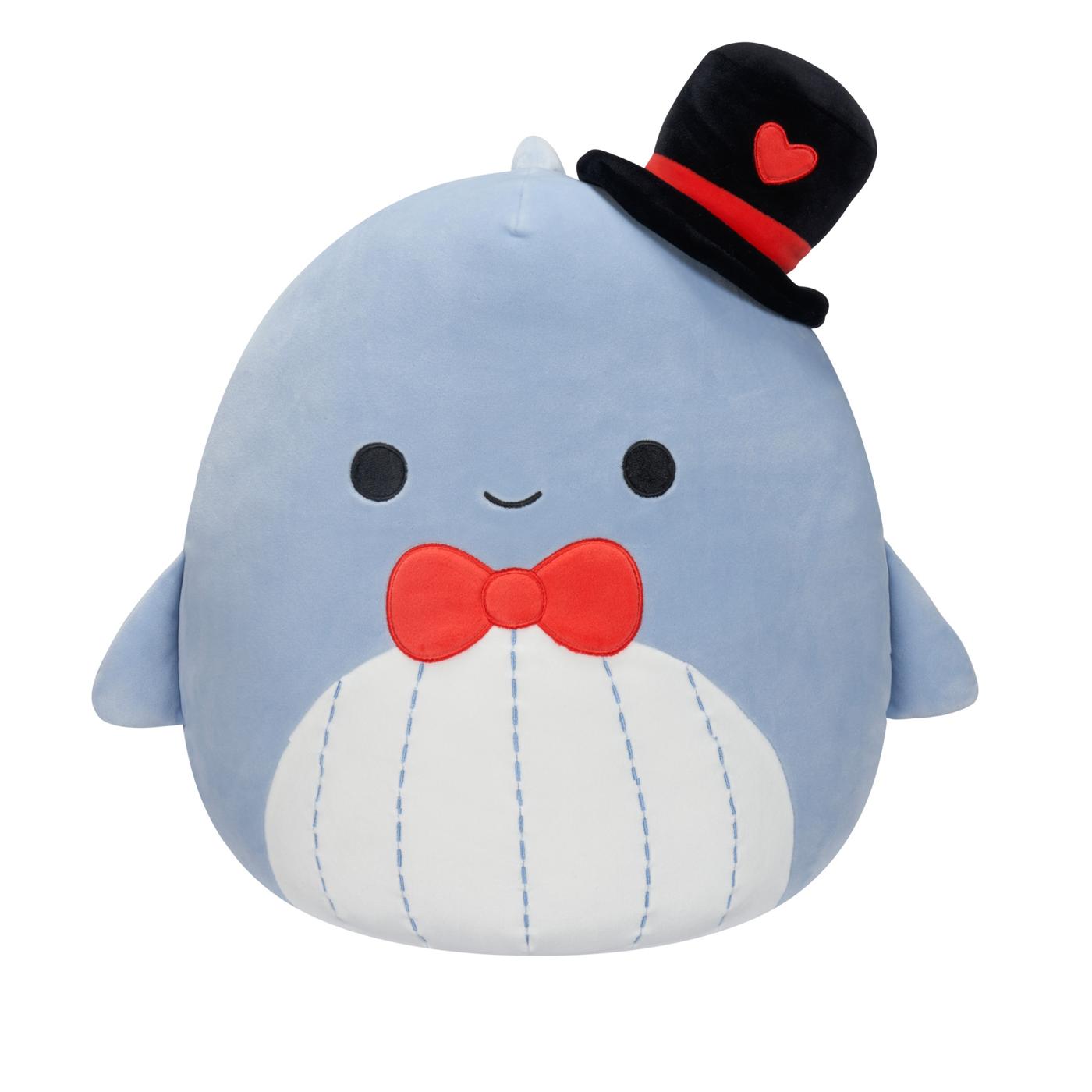 Squishmallows Samir the Blue Whale Valentine's Plush; image 1 of 3