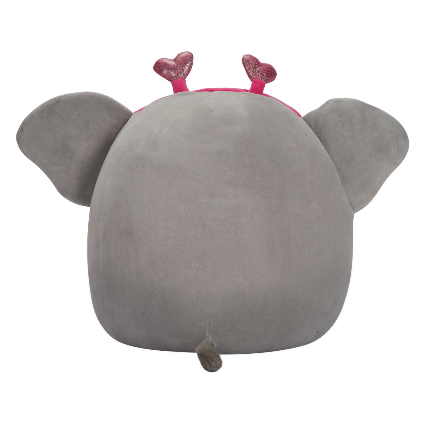 Squishmallows Mila the Gray Elephant Valentine's Plush; image 3 of 3