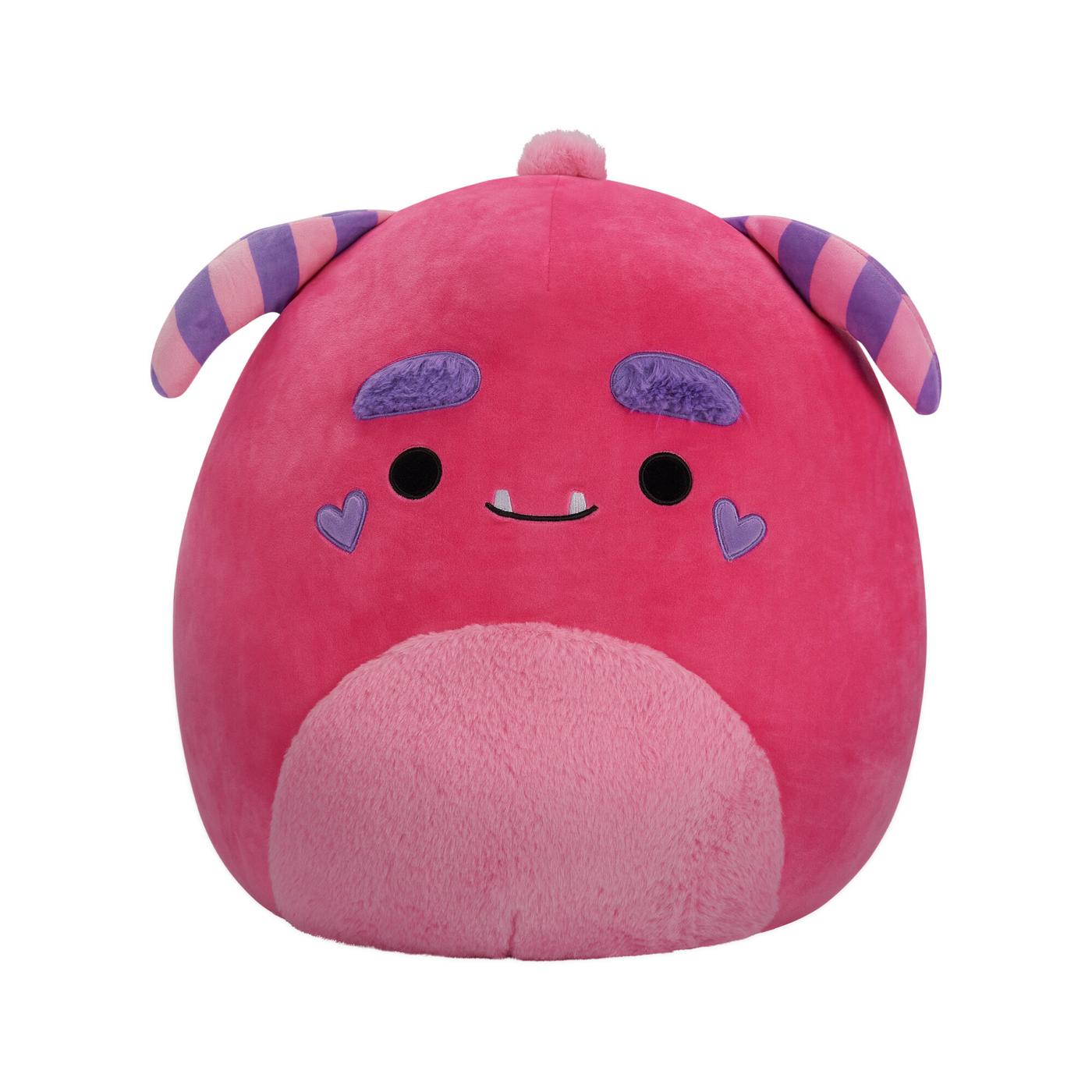 Squishmallows Mont the Pink Monster Valentine's Plush; image 1 of 3