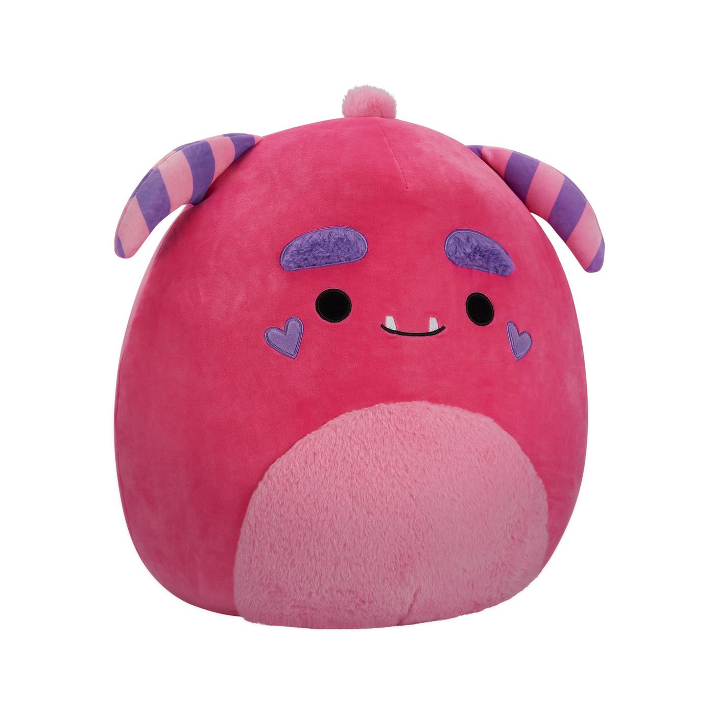 Squishmallows Mont the Pink Monster Valentine's Plush; image 3 of 3