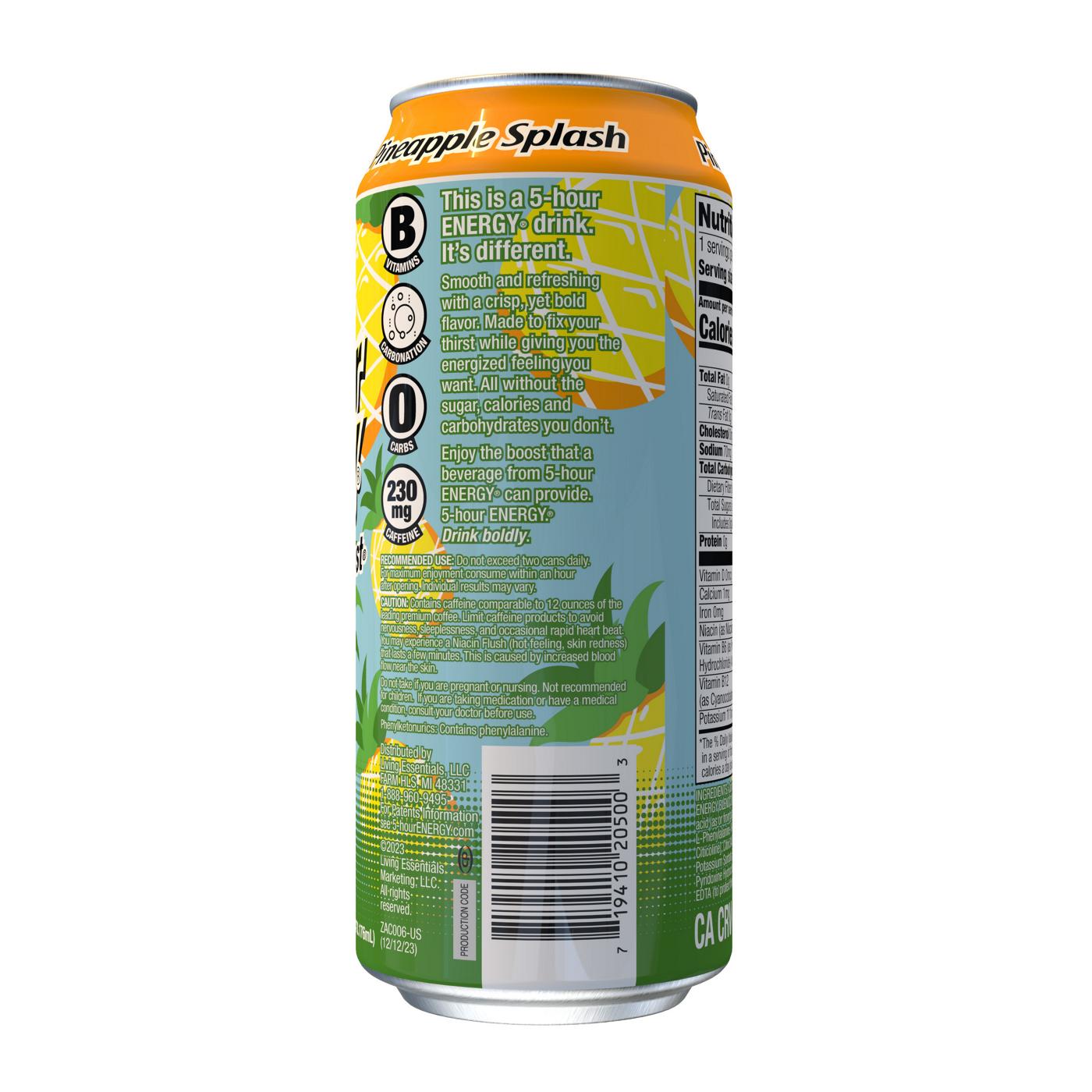 5-hour ENERGY Extra Strength Energy Drink - Pineapple Splash; image 3 of 3