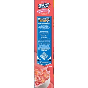 Kellogg's Frosted Flakes Strawberry Milkshake Cereal
