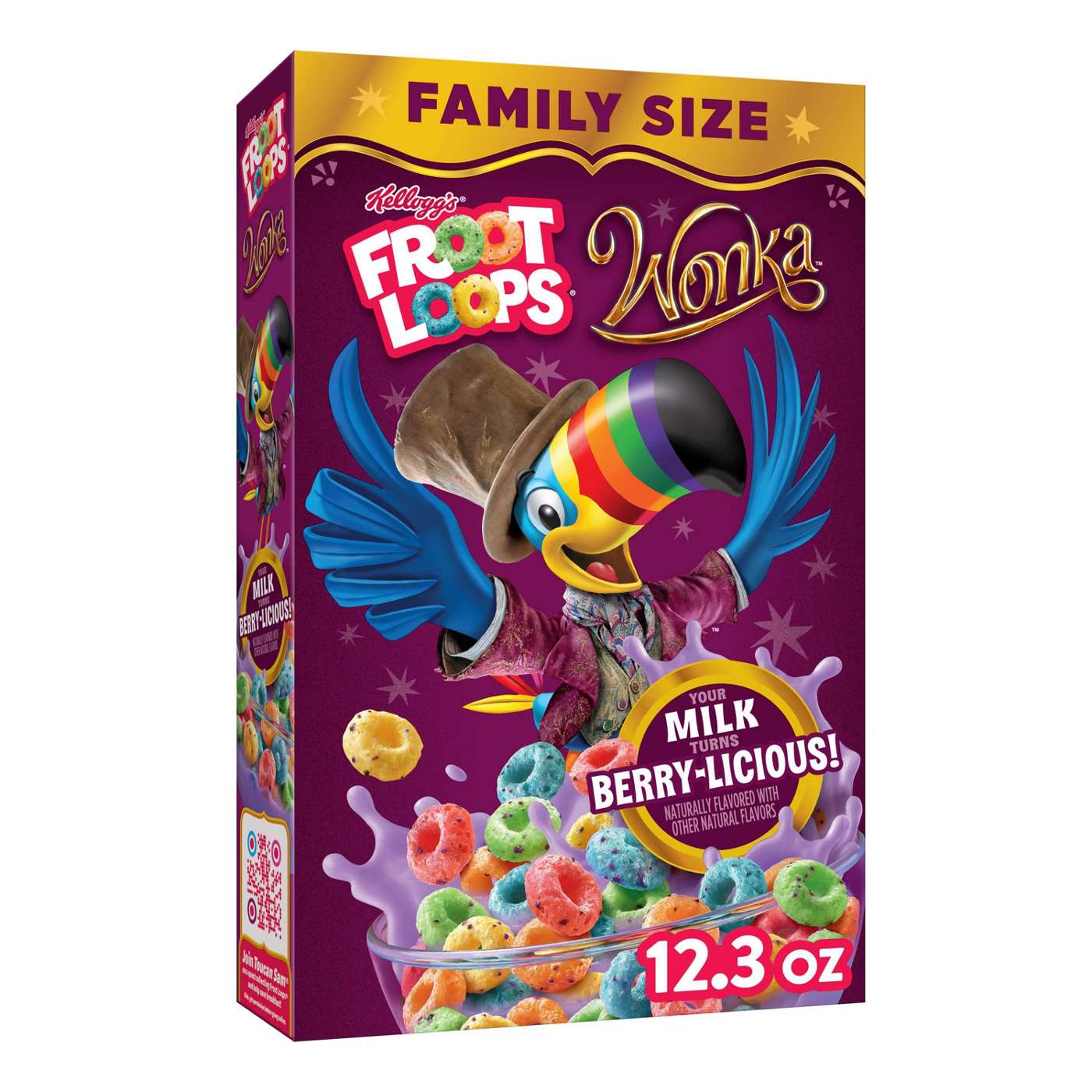 Kellogg's Froot Loops Willy Wonka Berry-licious Family Size - Shop ...