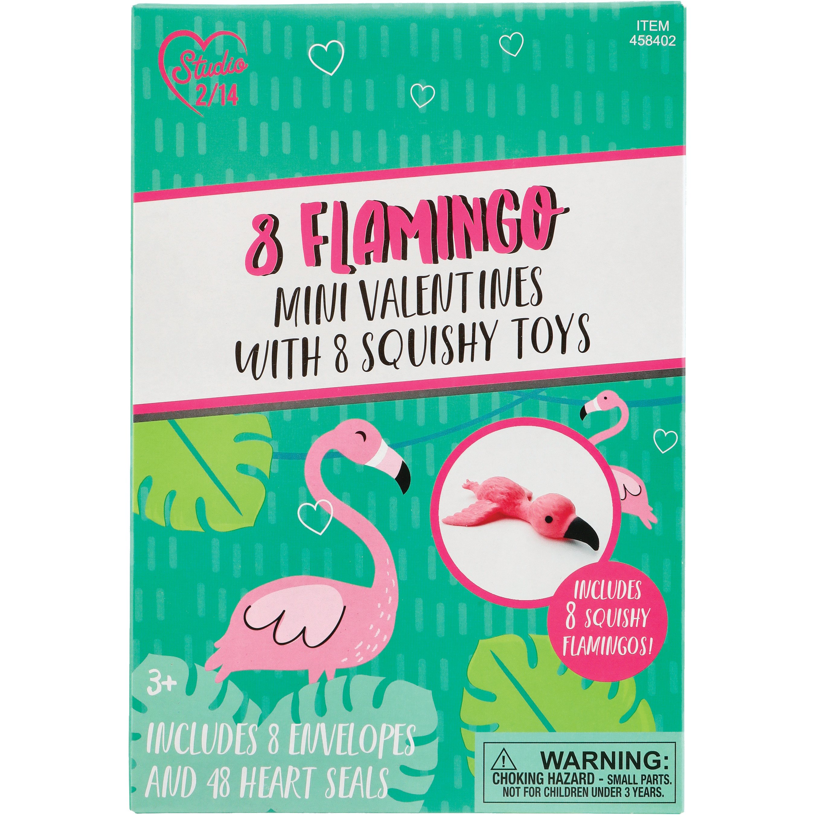 Paper Source Flamingo Straw Valentine Card Kit