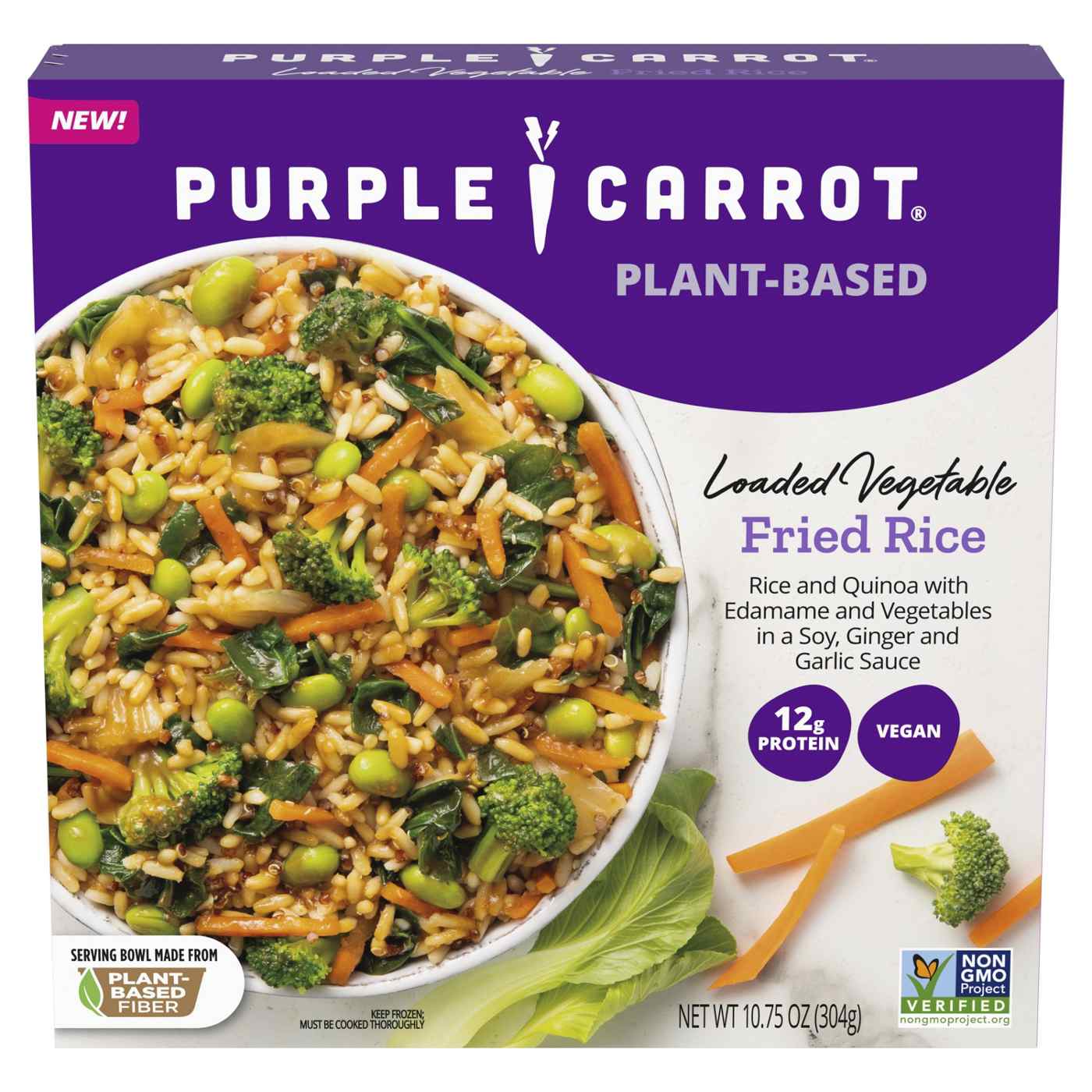 Purple Carrot Plant-Based Loaded Vegetable Fried Rice Frozen Meal; image 1 of 4