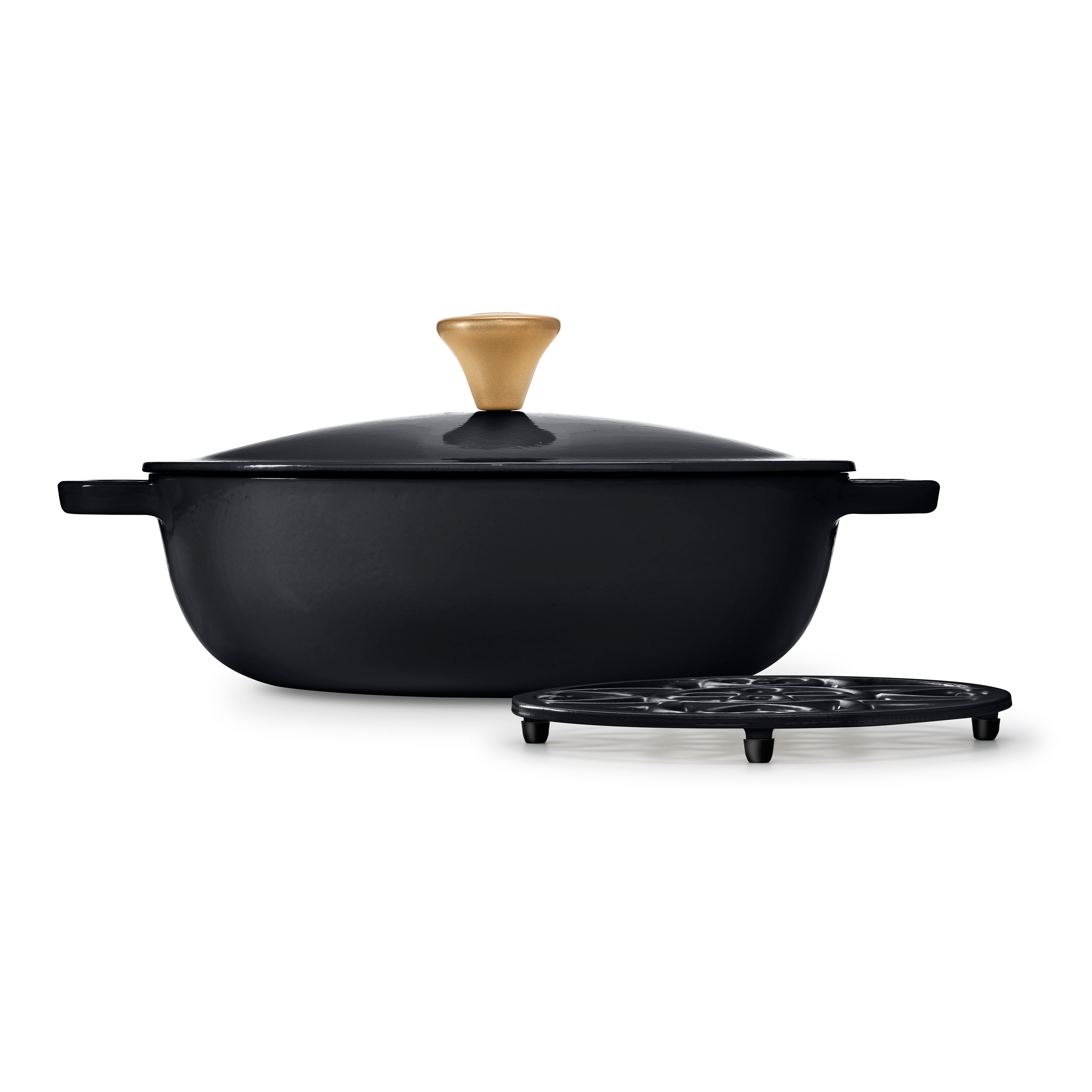 Kitchen & Table by HEB Enameled Cast Iron Braiser with Trivet