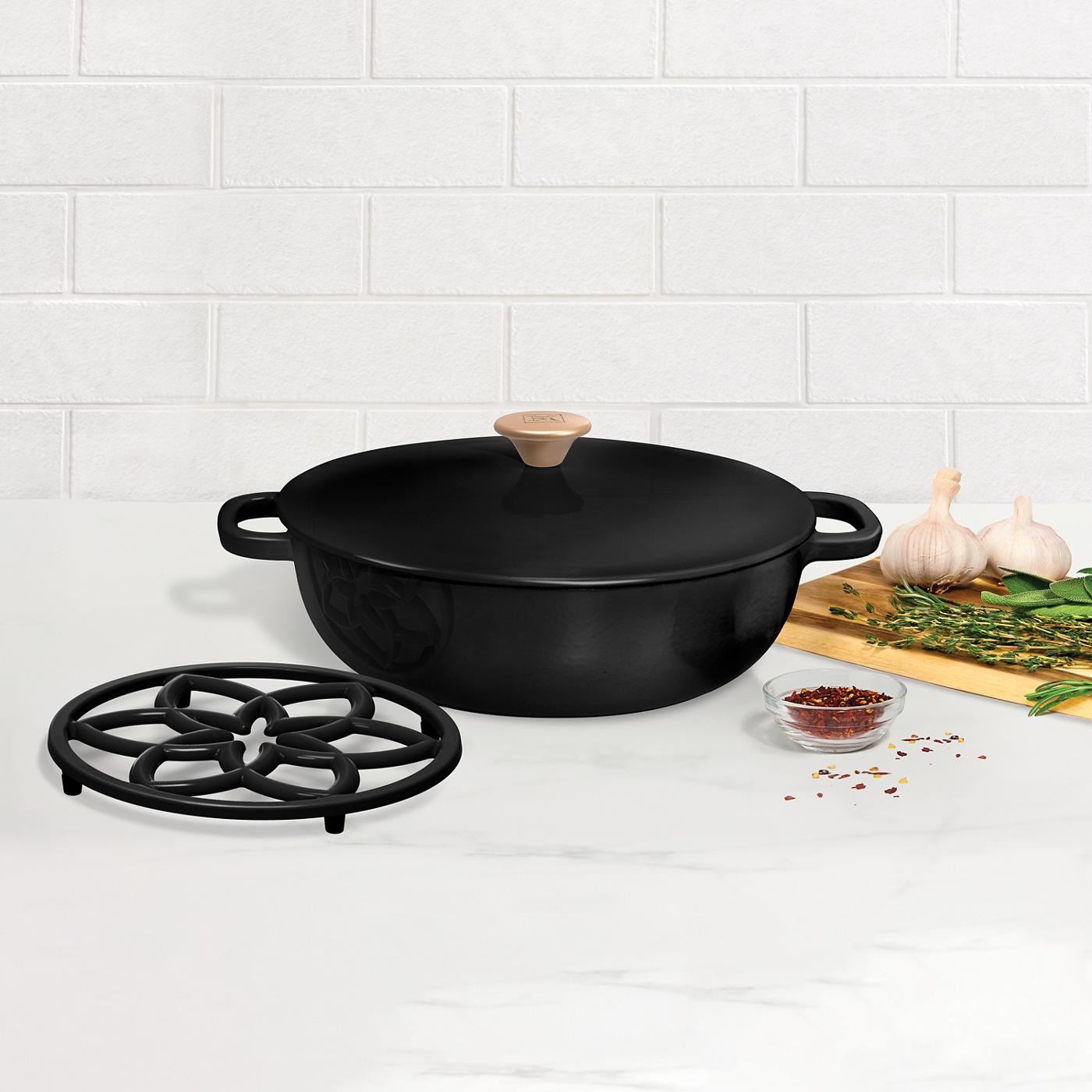 Kitchen & Table by HEB Enameled Cast Iron Braiser with Trivet