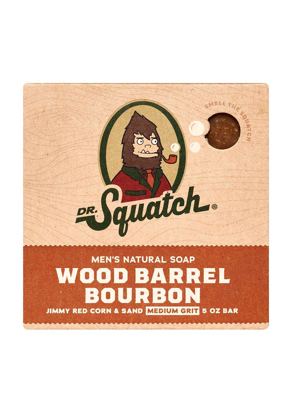Dr. Squatch Men's Natural Soap Bar - Wood Barrel Bourbon; image 1 of 7