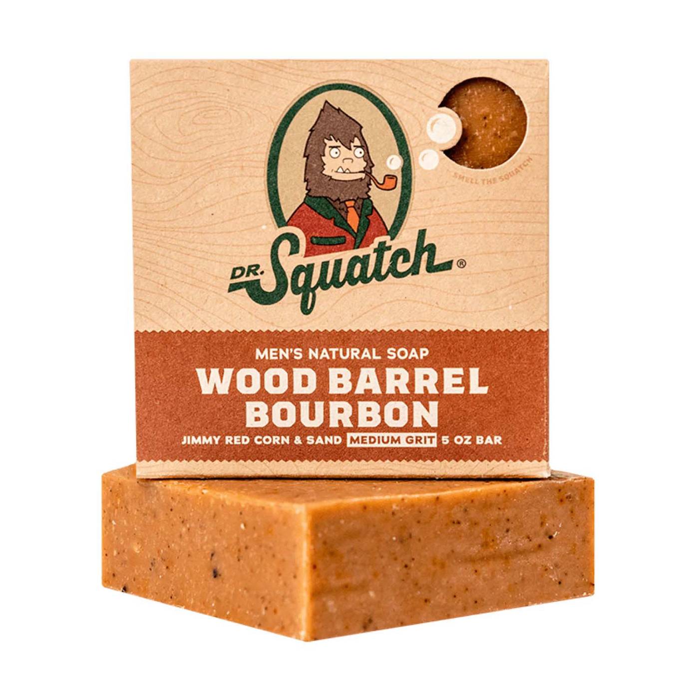 Dr. Squatch Men's Natural Soap Bar - Wood Barrel Bourbon; image 2 of 7