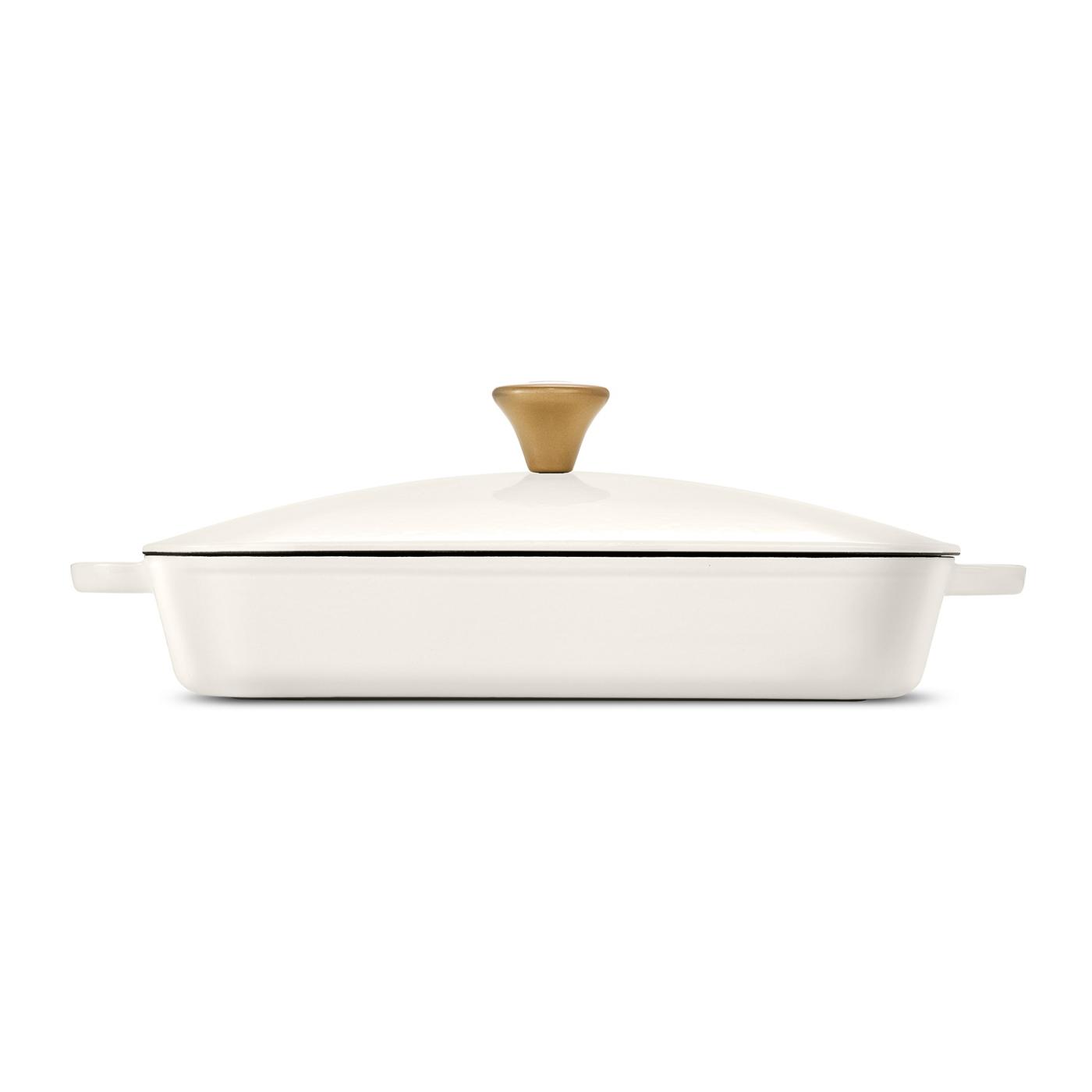 Kitchen & Table by HEB Enameled Cast Iron Bake Dish Cloud White