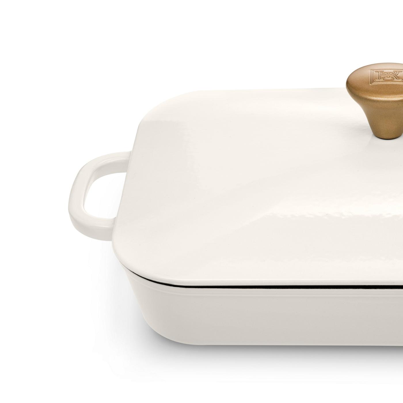 Kitchen & Table by HEB Enameled Cast Iron Bake Dish Cloud White